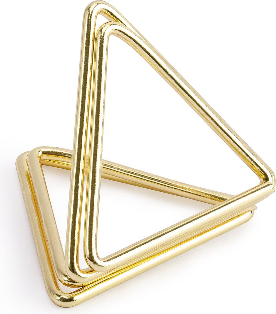 Tischkartenständer Dreiecke, gold, 2,3 cm (1 Karton / 50 Produktbild 