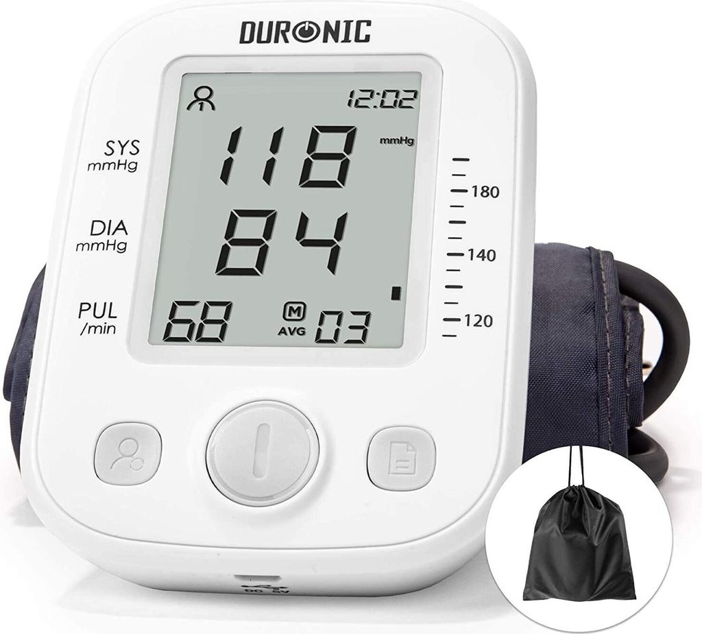 Duronic BPM200 Digitales Oberarm-Blutdruckmessgerät | Produktbild 