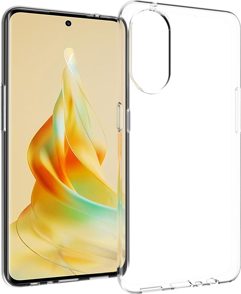 Accezz Clear TPU Backcover Oppo Reno 8 T (4G) - Transparent