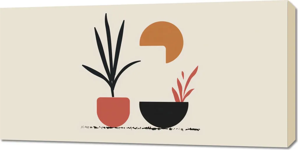Image Jardin familial 100 x 50 cm - Impression Grand Format Premium