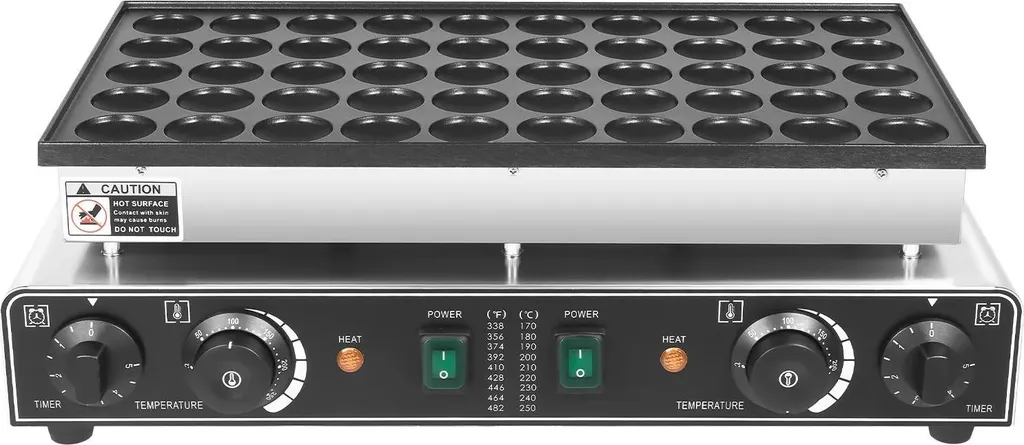 Mini crêpière électrique antiadhésive 50 trous pour cuisson sans coller