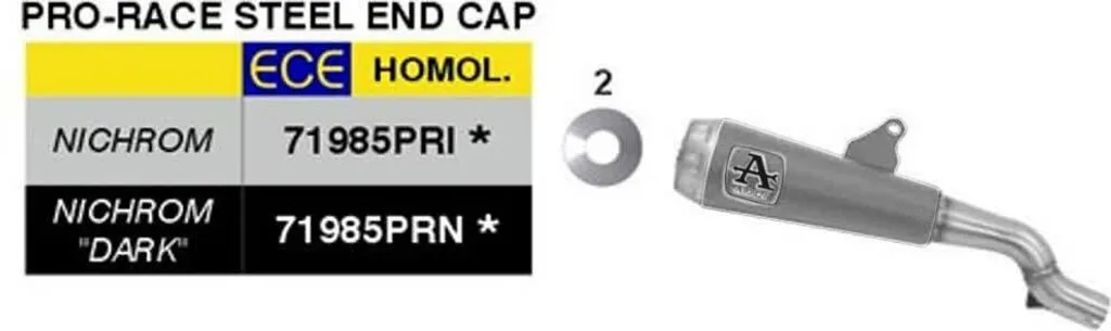 Silencieux d'échappement Arrow Pro-Race en Inox pour Honda X-ADV 750