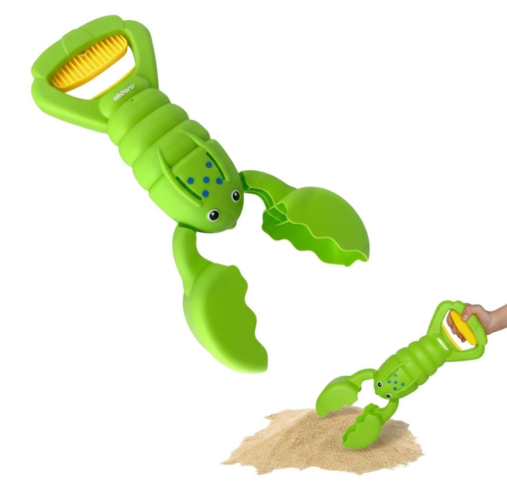 Sandgreifer Hummer grün 34 cm - Kinderleichtes Produktbild  KI-generiertes Bild