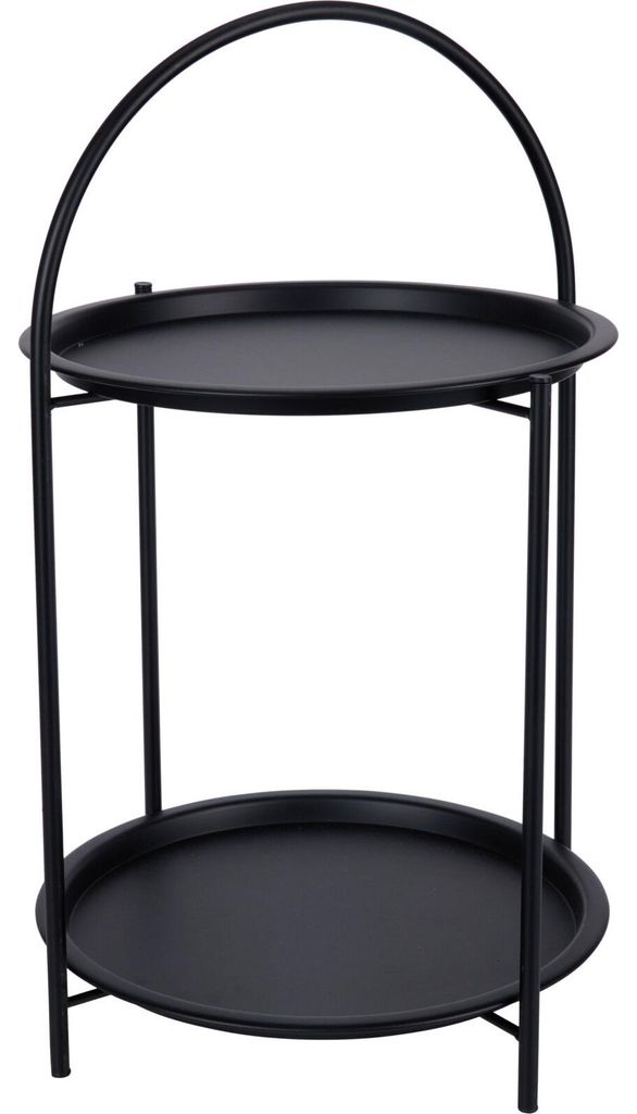Home & Styling Beistelltisch - schwarz - Metall - H66 cm - Produktbild 