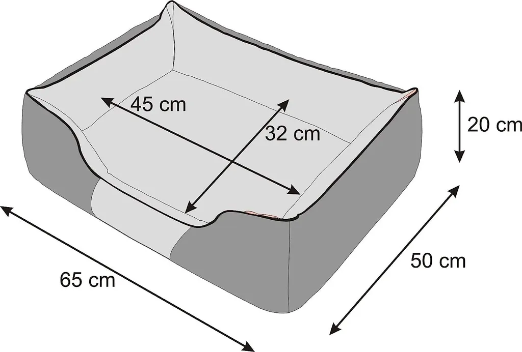 Sofa pour chien imperméable 65x50 cm - Coussin déhoussable et pratique - 5