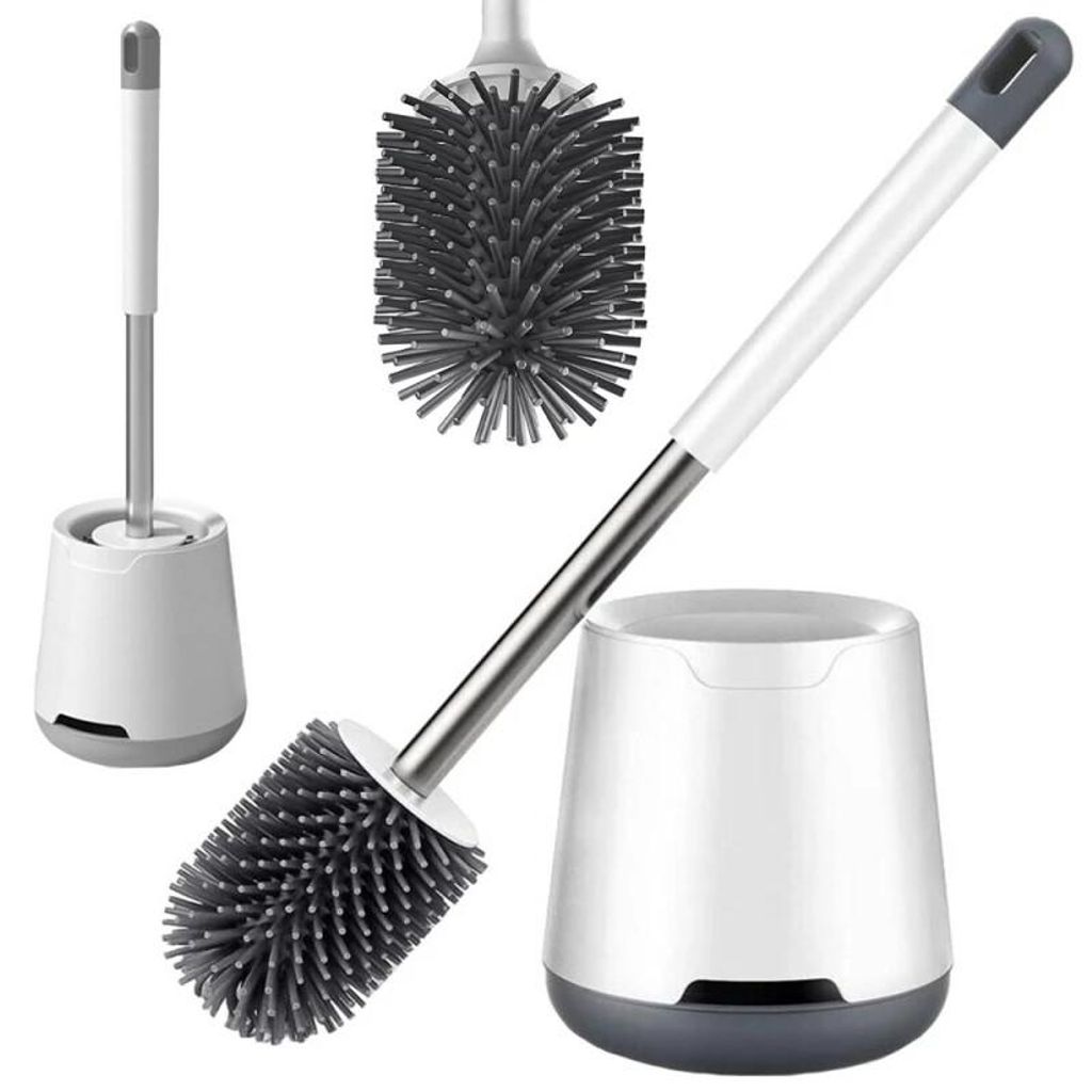 Verk Brosse de toilette en silicone blanc Image du produit 