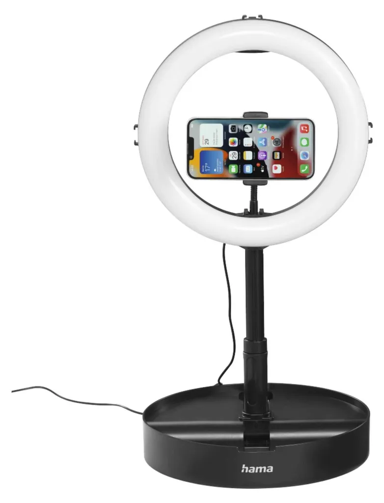Hama SpotLight FoldUp 102 II Anneau LED pliable pour smartphone