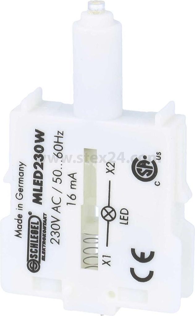 Georg Schlegel Modul-Lampenelement 230V beleuchtbar Schraubanschluss, Querschnitt 2,5mm² - 1 Stück