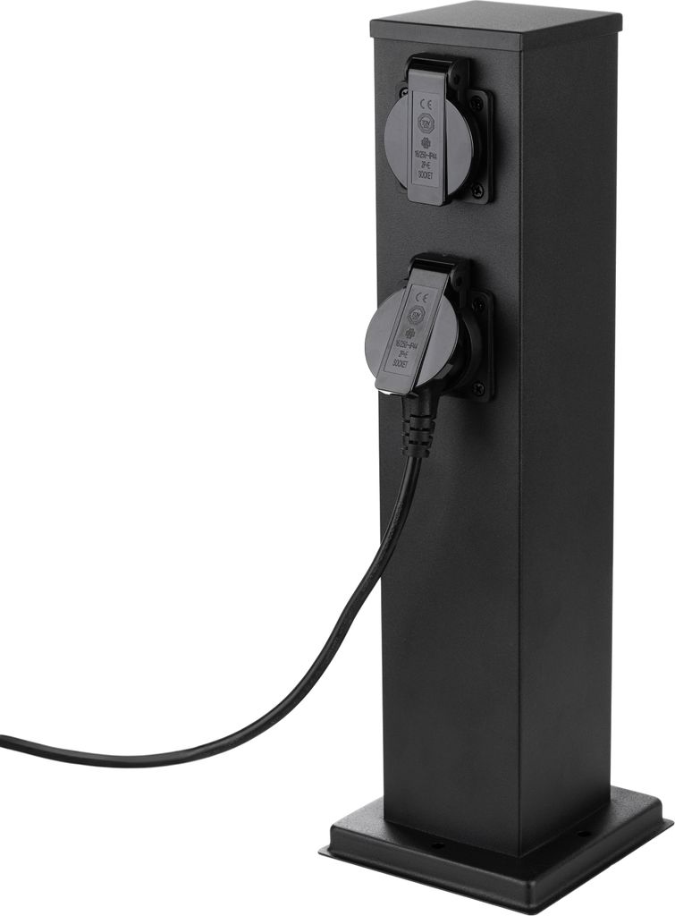 LUMILED Steckdosensäule außen, 4 Fach 230V Doppelsteckdose Produktbild 9