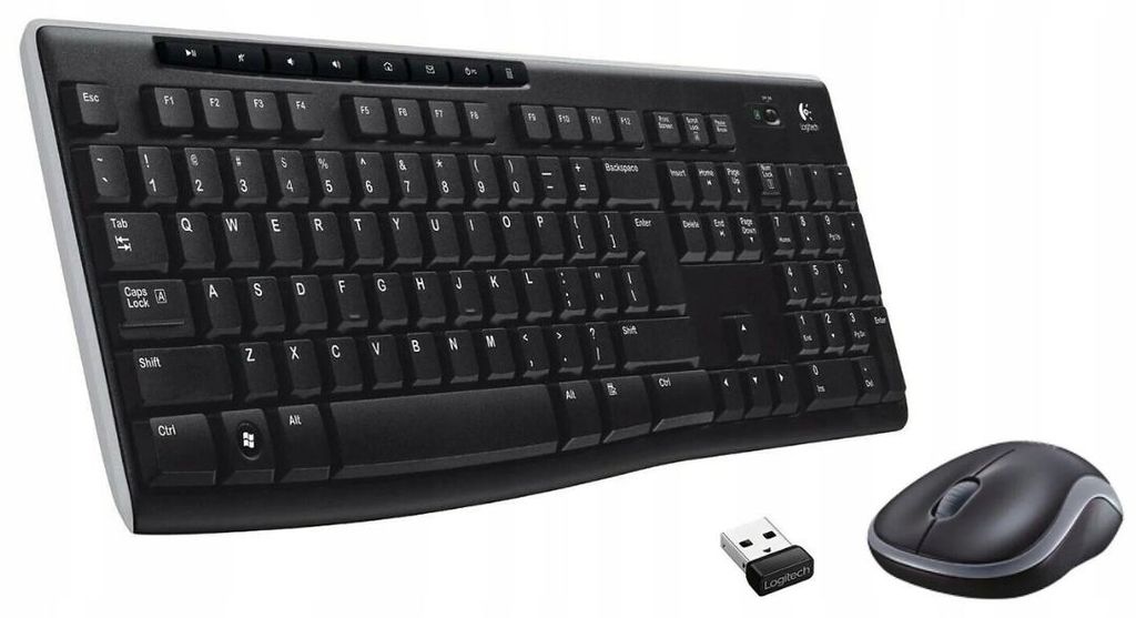 Logitech MK270, Plná velikost (100 %), Bezdrátový, RF Obrázek produktu 