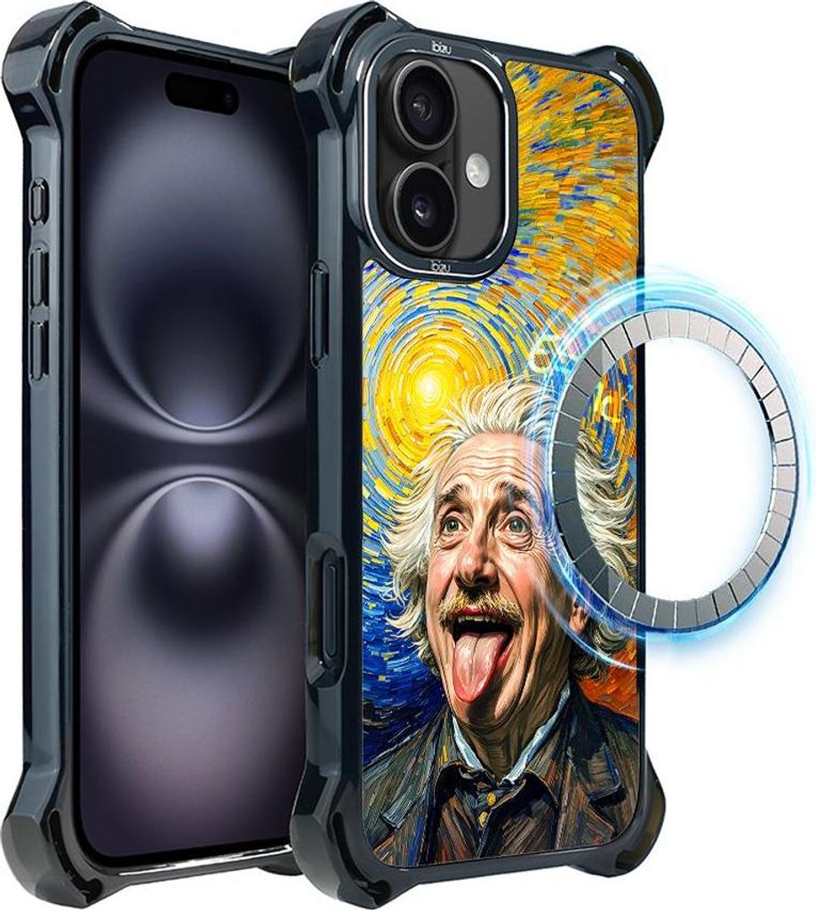 IBIZU DropGuard Ultra iPhone 16 Hülle mit MagSafe, Einstein