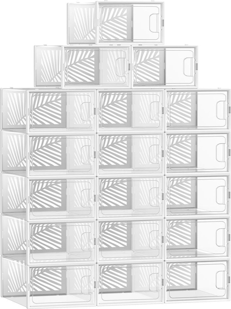 Set mit 18 Schuhkartons für Schuhe bis Größe 44