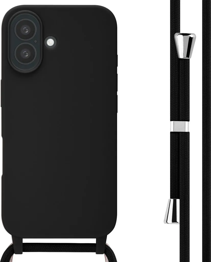 Custodia iPhone 16 Silicone imoshion con Cinturino Nero | Offerta