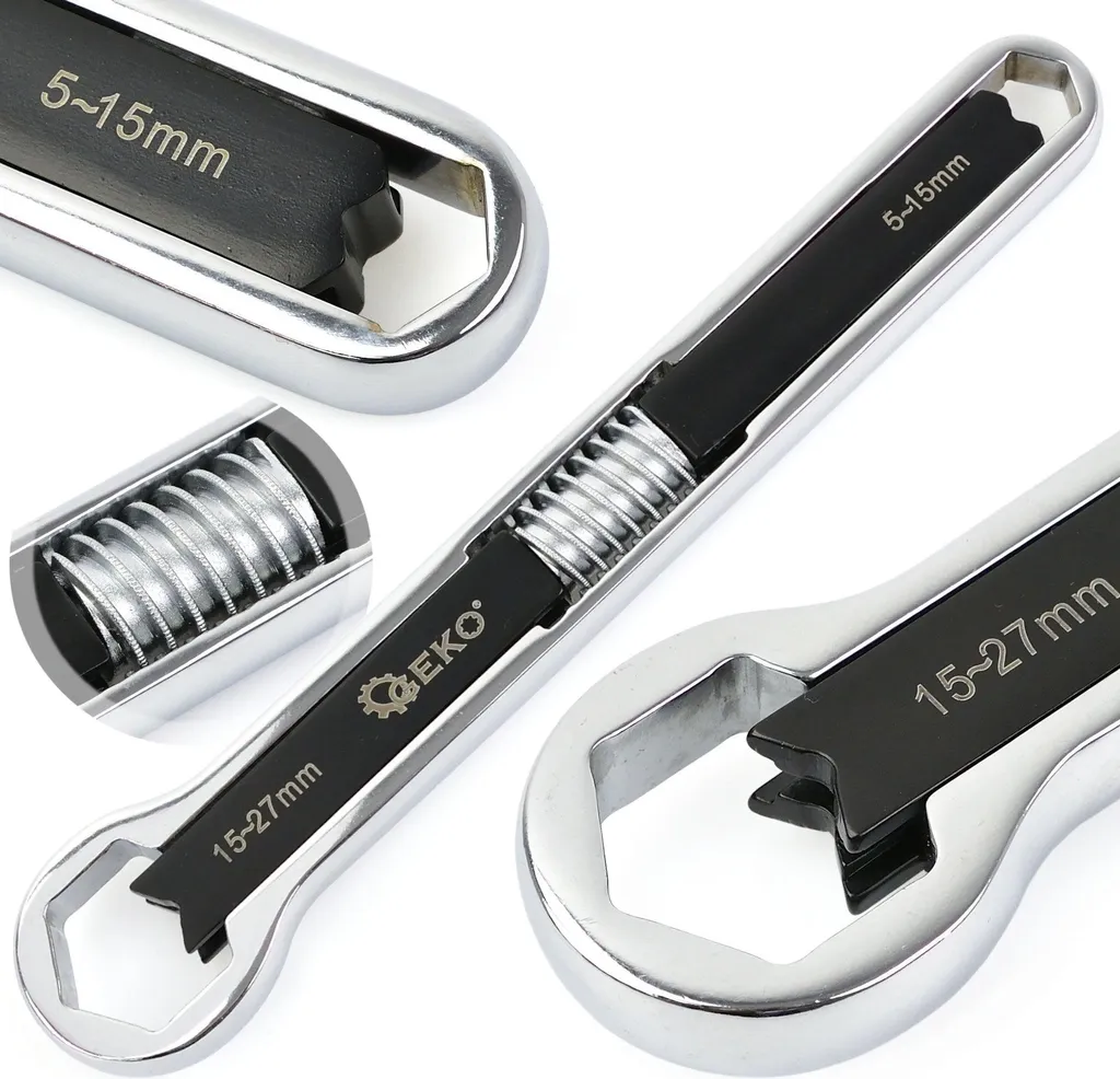 Fini les écrous abîmés avec la clé à œil réglable double GEKO G15028 - 9