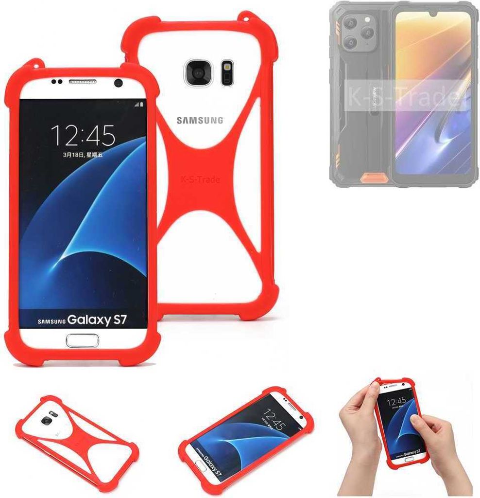 K-S-Trade Handy-Hülle kompatibel mit Blackview BV5300 Plus Schutz-Hülle Bumper Silikon Schutz Hülle Cover Case Silikoncase Silikonbumper TPU