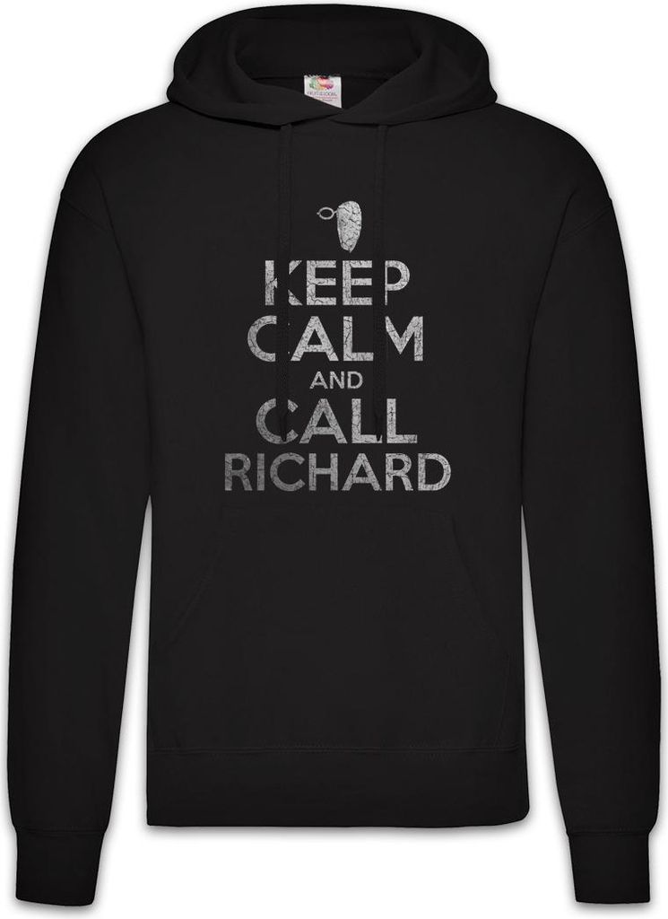 Urban Backwoods Keep Calm And Call Richard, Herren Hoodie, Farbe: Schwarz, Größe: 2XL