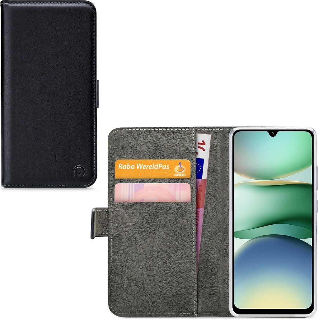 Mobilize Classic Gelly Handyhülle für Xiaomi Redmi A5 Hülle Klapphülle Geldbörse - Schwarz