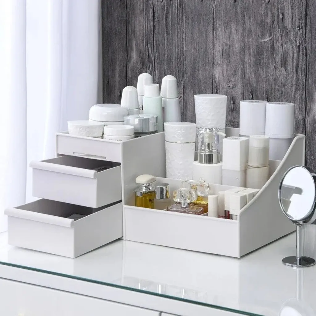 Armadio Per Cosmetici Organizer Per Gioielli 2 Cassetti - 2