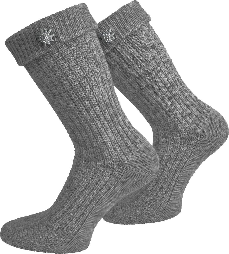 normani Trachtensocken mit Edelweiß-Pin Produktbild 