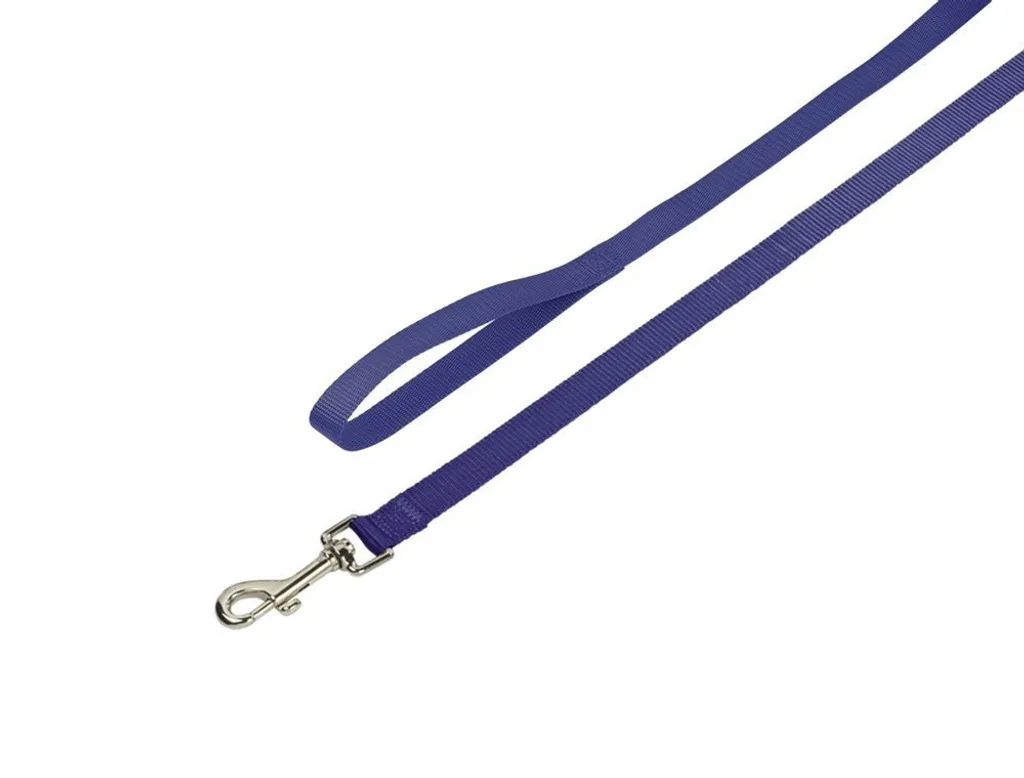 Nobby Classic Guinzaglio per Cani Blu | Morbido Nylon 120cm x 16mm
