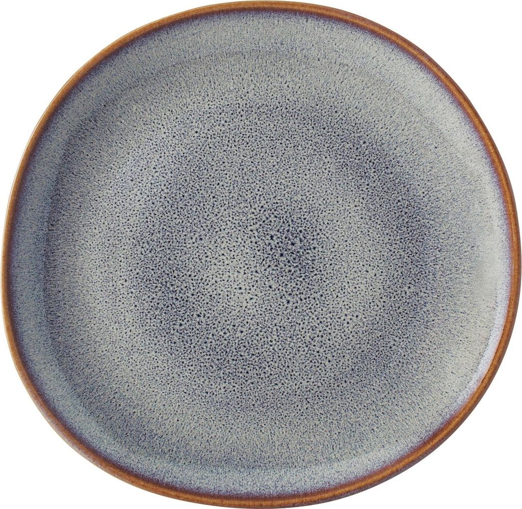 Dezertní talíř - béžový - šedý - Ø 23 cm - kamenina - s Obrázek produktu 