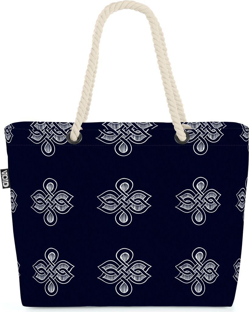VOID Asien Kultur Muster Japan Kabuki Strandtasche Shopper 58x38x16cm 23L XXL Einkaufstasche Tasche Reisetasche Beach Bag