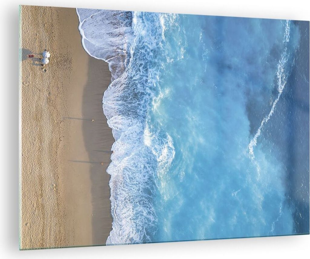 Bilder auf glas - Einteilig - Strand Rand Meer - 70x50cm - Produktbild 