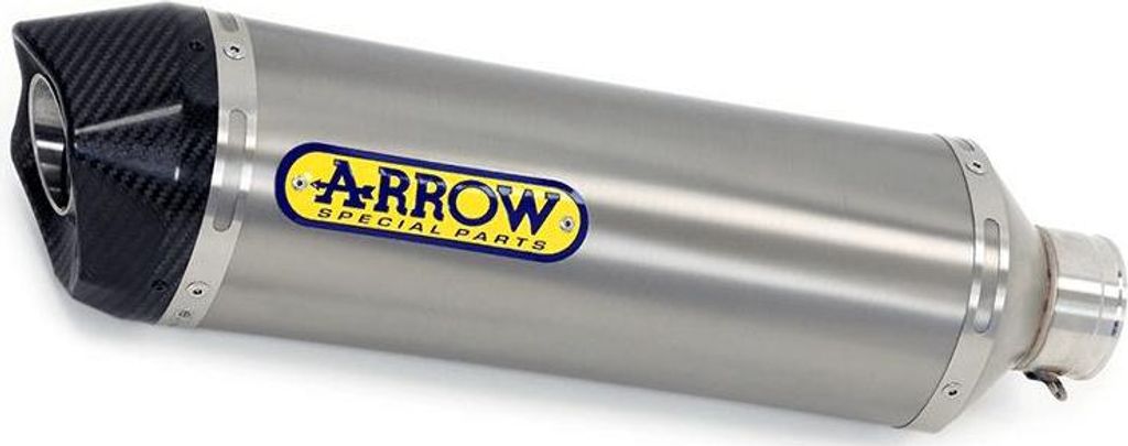 ARROW Auspuff RACE TECH für Kawasaki ZX-6R 636 2019- Titan mit Carbonkappe