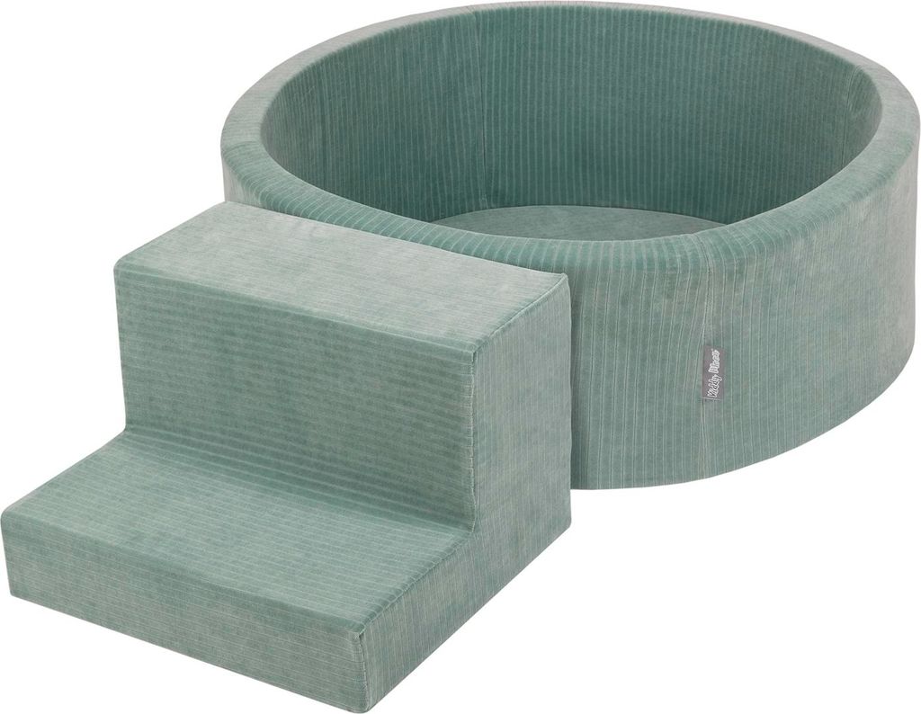 KiddyMoon Spielplatz Aus Schaumstoff Für Kinder mit Bälle Waschbare Bezug