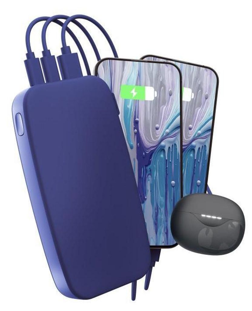 FRESH 'N REBEL Powerbank 24000mAh USB-C, Ultra Fast Charging, 20W PD, True Blue (00231835)