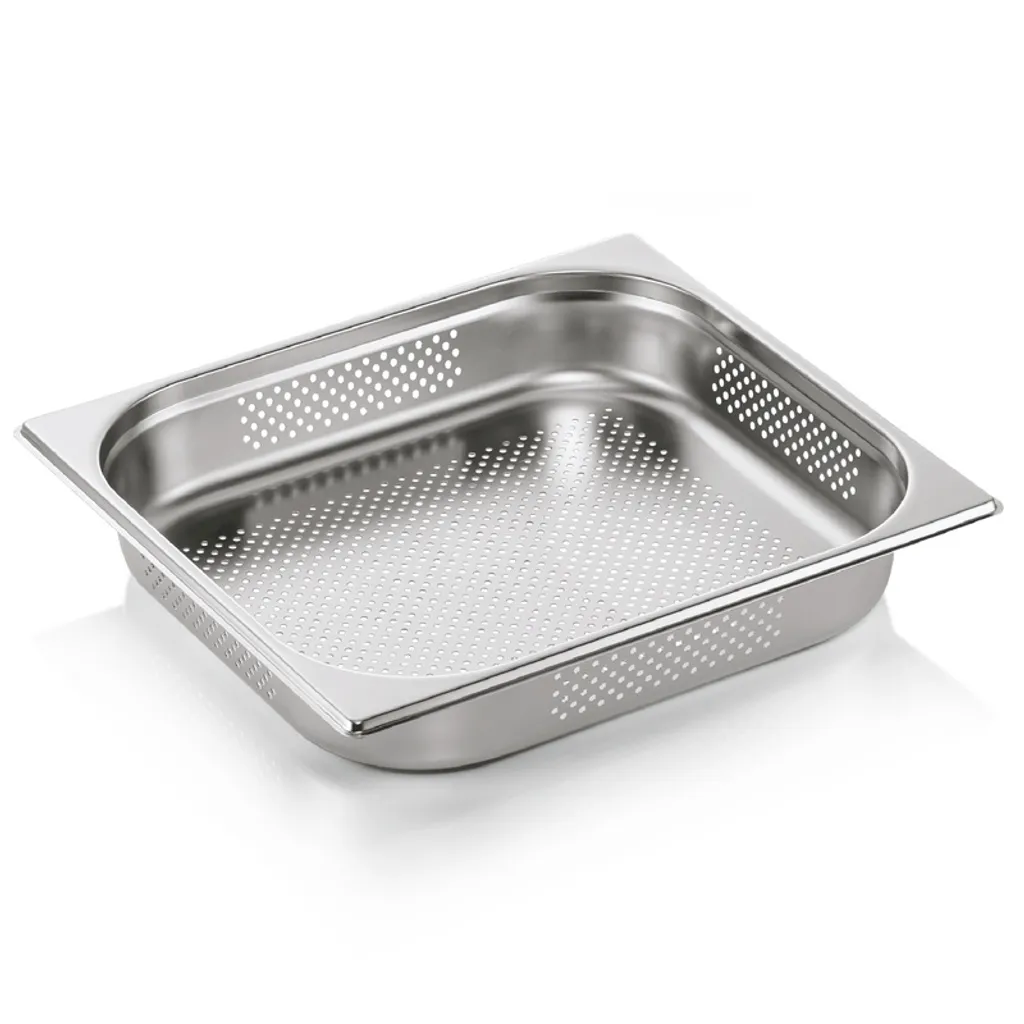 Bacinella Forata GN 2/3 x 65mm in Acciaio Inox - Capacità 5,5 Litri