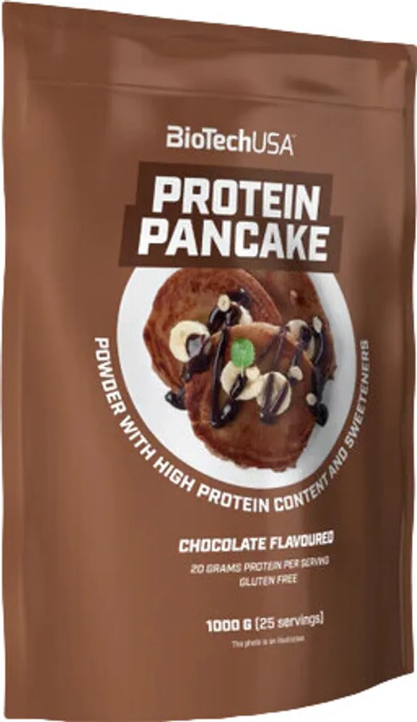 Mix Pancake Protéiné Chocolat sans Gluten BioTech USA Format 1000 g