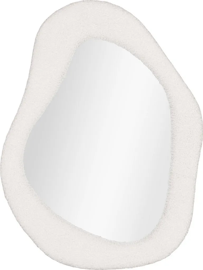 Agrandissez votre Pièce avec le Miroir Mural Blanc Teddy 46,5x61 cm