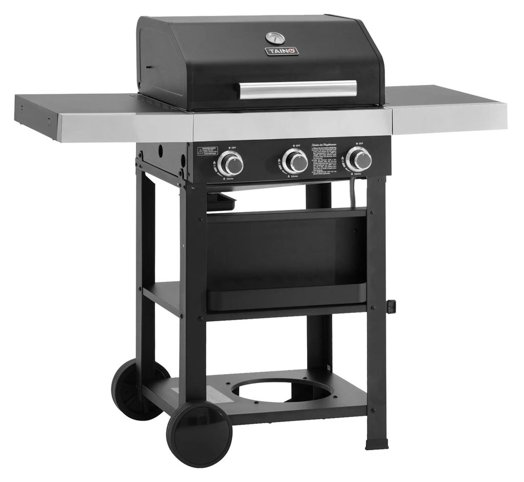 TAINO WABAYA 3+0 Gasgrill Grillwagen 3 Brenner Keramik Produktbild 
