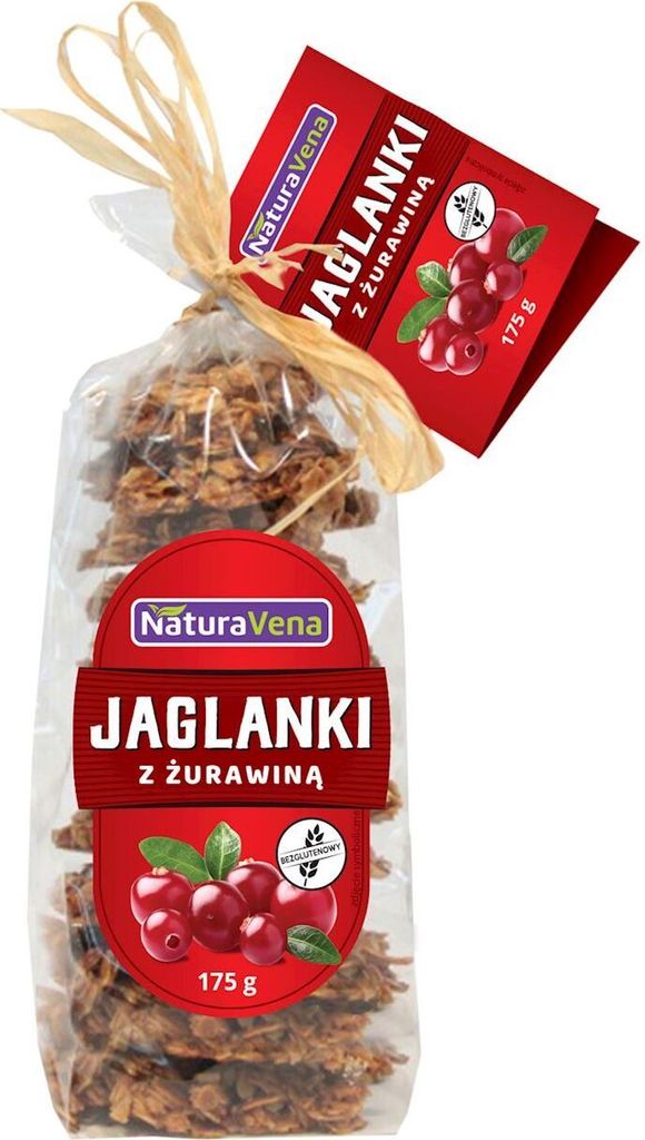 HIRSE-KEKSE MIT CRANBERRIES, GLUTENFREI 175 g - NATURAVENA