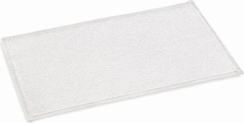 Rhomtuft Badteppich Plain eckig Farbe weiss Größe 60x90 cm