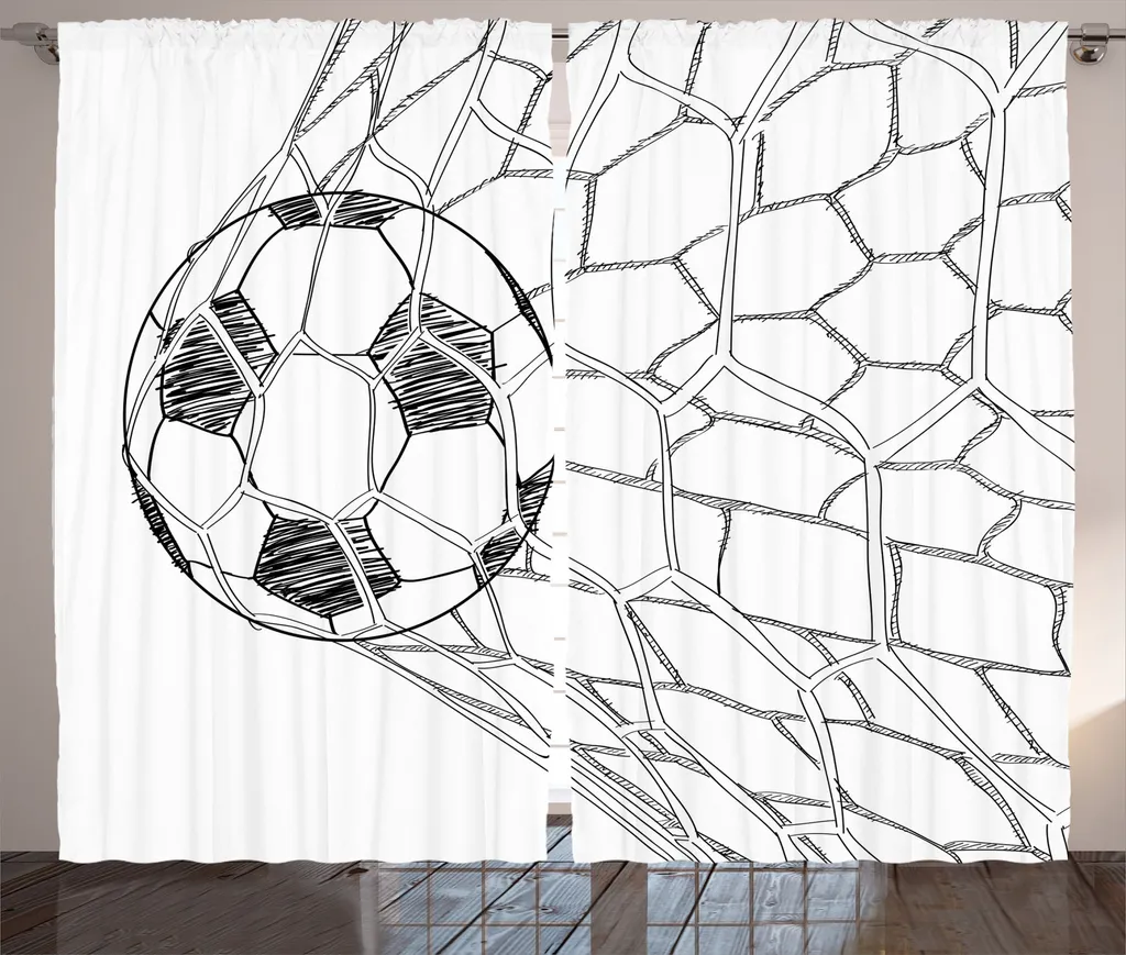 Regalo Perfetto per Tifosi: Tenda Calcio ABAKUHAUS Bianca e Nera 280x175