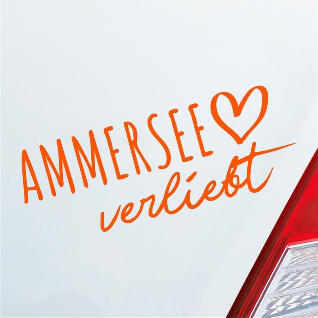 Auto Aufkleber Ammersee verliebt Herz See Sea Liebe Car Produktbild 