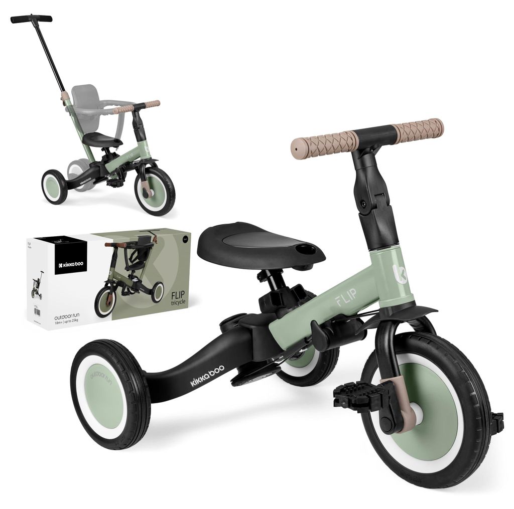 Kikkaboo triciclo Flip 5 in 1 telaio in acciaio maniglie Immagine del prodotto 