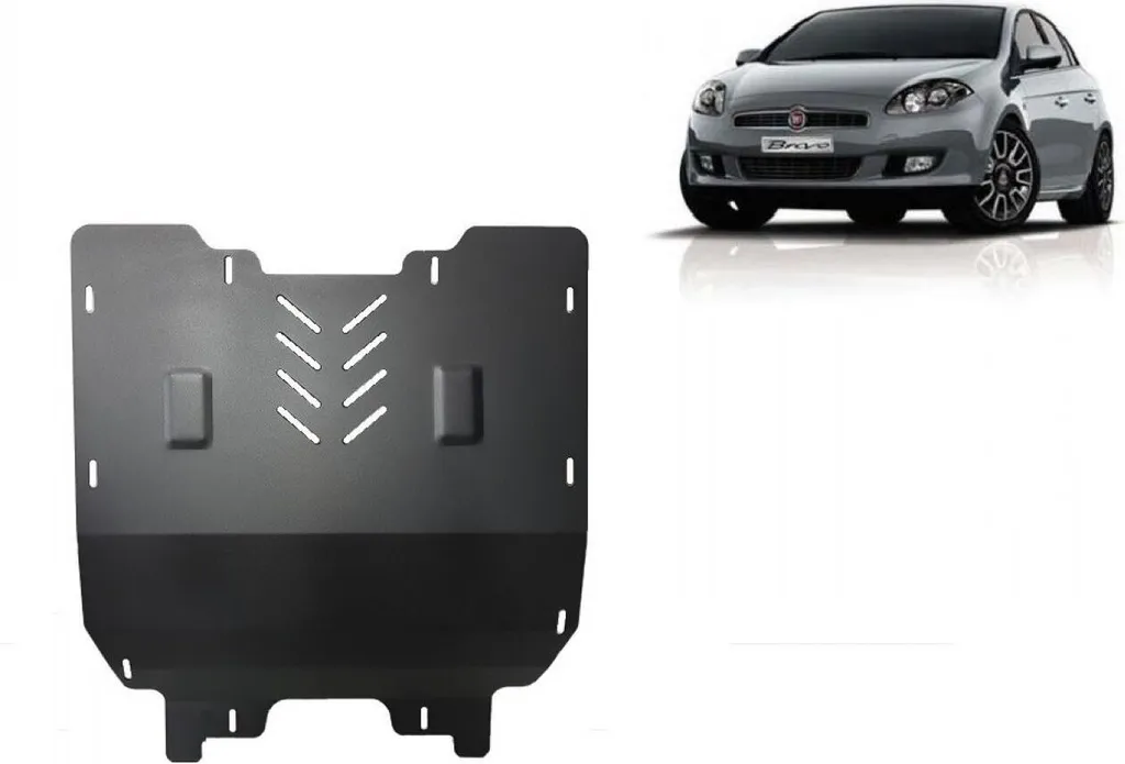 Protection de carter en acier pour moteur Fiat Bravo (Modèle 2007-2014)