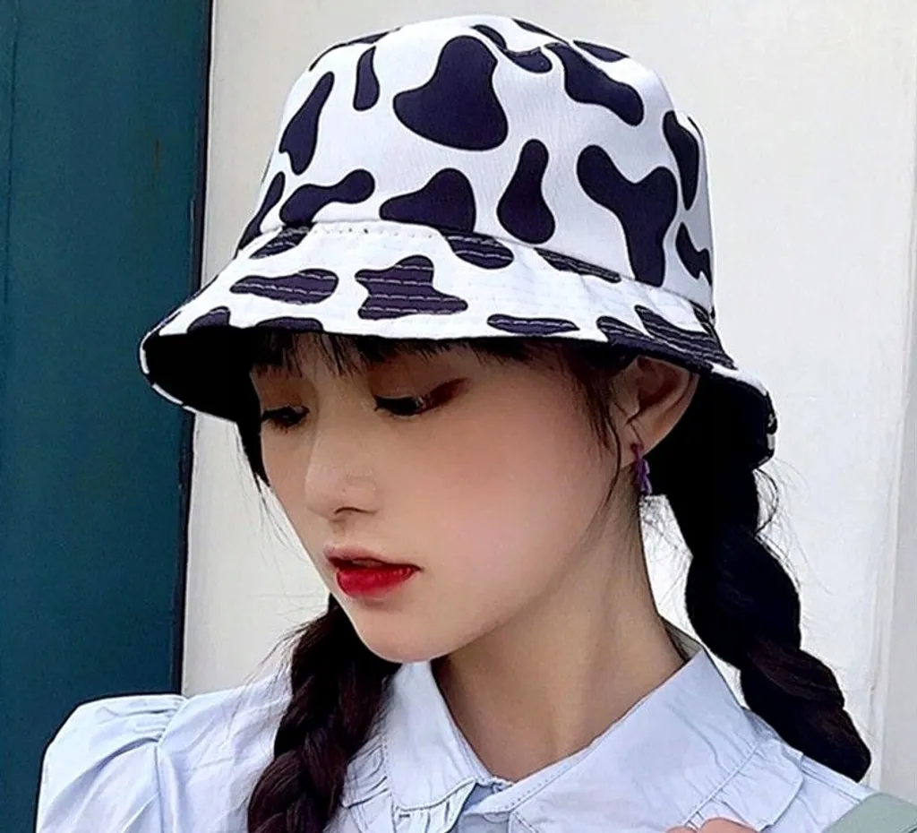 Offerta Cappello da Pescatore Double Face - Cotone Bianco Nero - 8