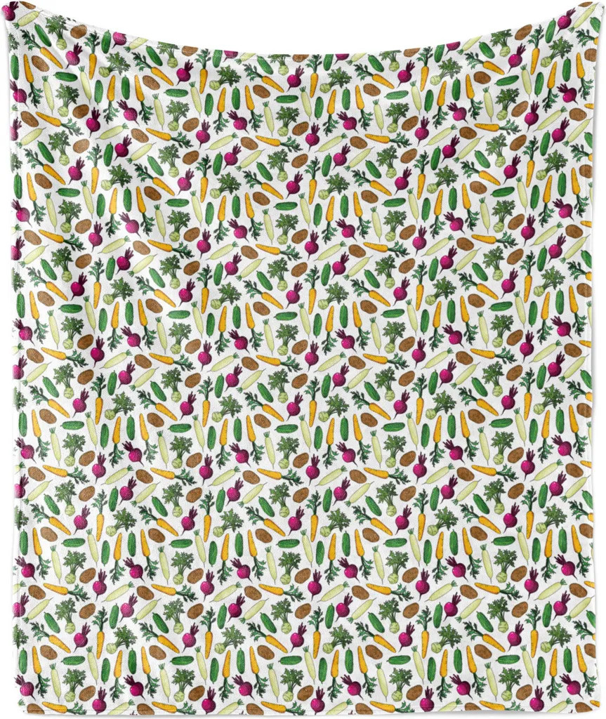 Couverture chaude 175x230 cm en polaire flanelle anti-froid motif ferme