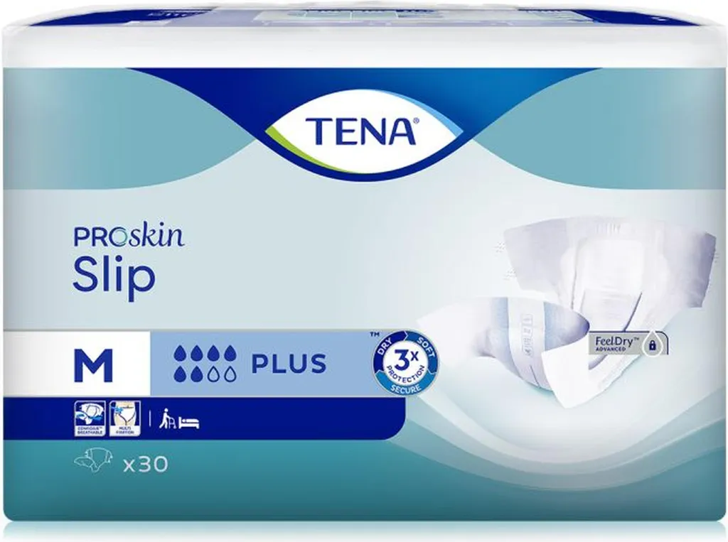 Offerta 3x TENA Slip Plus M 30 Pezzi | Prezzo Più Basso Pannoloni Adulti