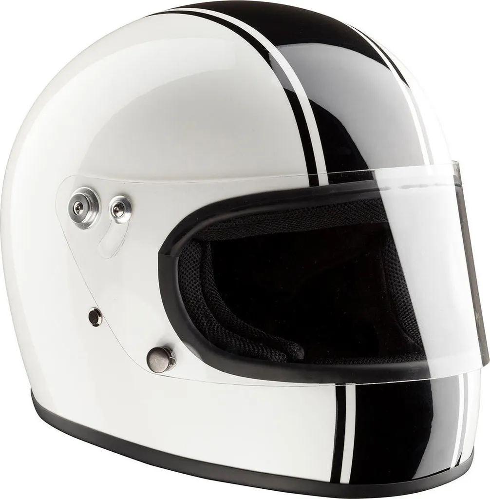Casque intégral Bandit ECE blanc M 57/58 sécurité et confort max
