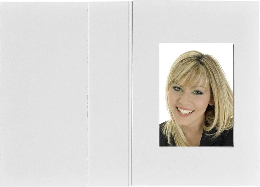 Daiber 1x100 Cartelle Fototessera Bianco Opaco 3,6x5cm | Qualità Professionale
