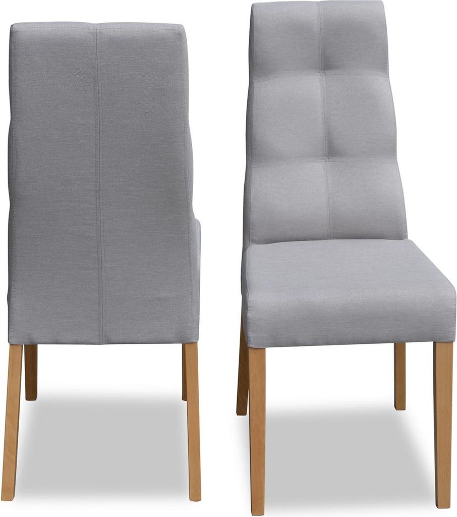 Set 4x Sessel Stuhl Design Holz Textil Polster Stühle Gastro Esszimmer Stoff Neu