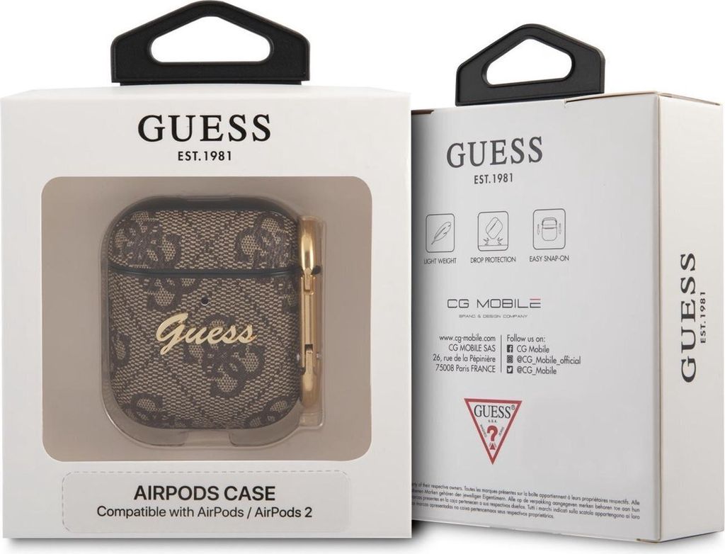Guess 4G Script Metal Collection- puzdro na slúchadlá Obrázok produktu 3