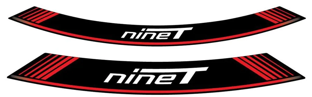 Liserés de Jante PUIG 9133R Rouges pour BMW R NINET Look Sportif