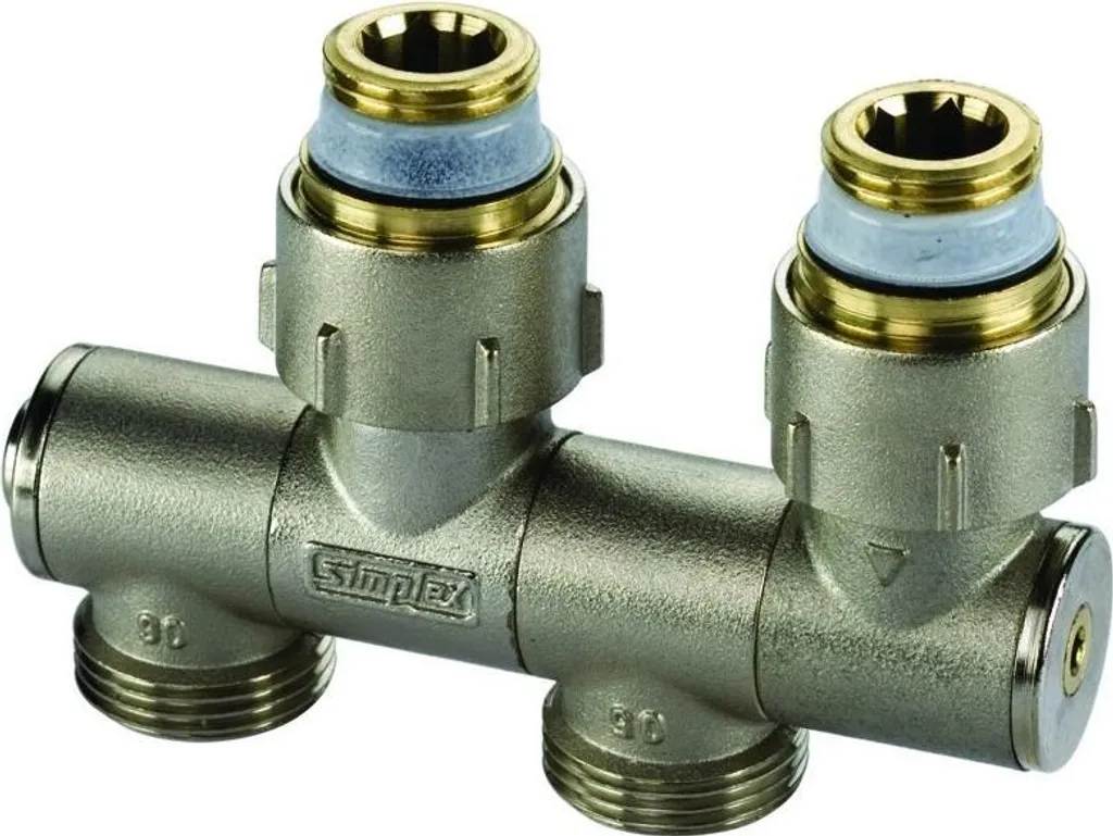 VARIOCONNEC N1 Raccord de radiateur GW 1/2 pouce en laiton nickelé pro
