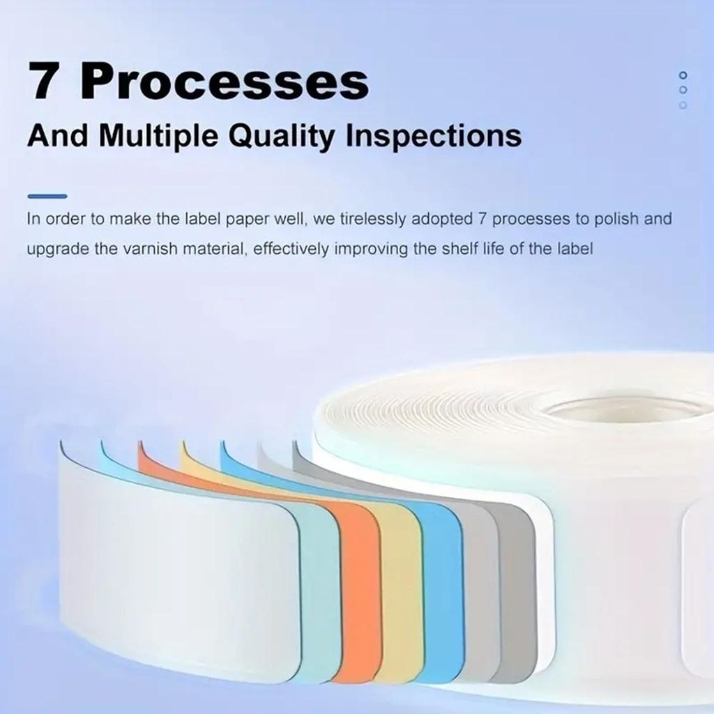 Thermoetikettenpapier für Drucker, Barcode, Preis, Größe, Name, leere Etiketten, wasserfest, reißfest, 12 x 40 mm, 160 Blatt)/Rolle, Zuhause, O...